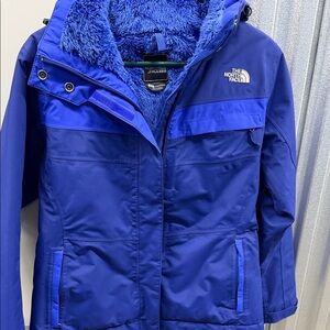The North Face sapphire blue medium jacket like new